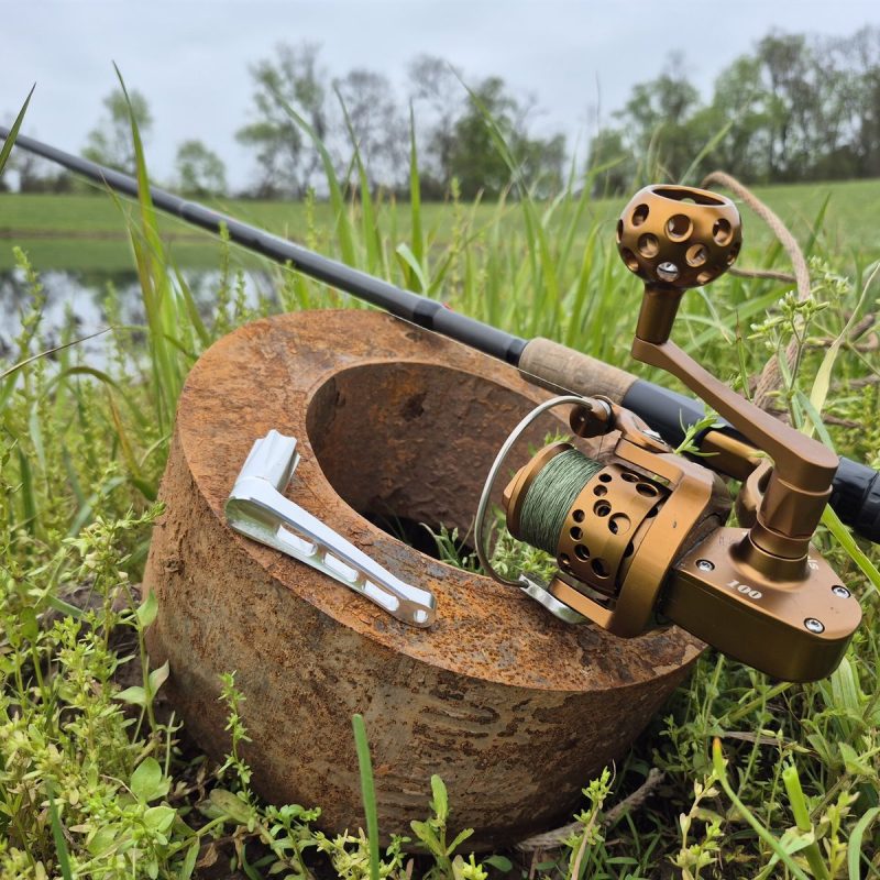 High-end fishing reel — NTM machines precision components for marine clients